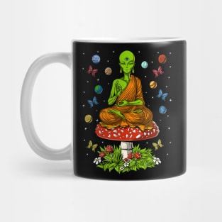 Mushroom Alien Buddha Mug